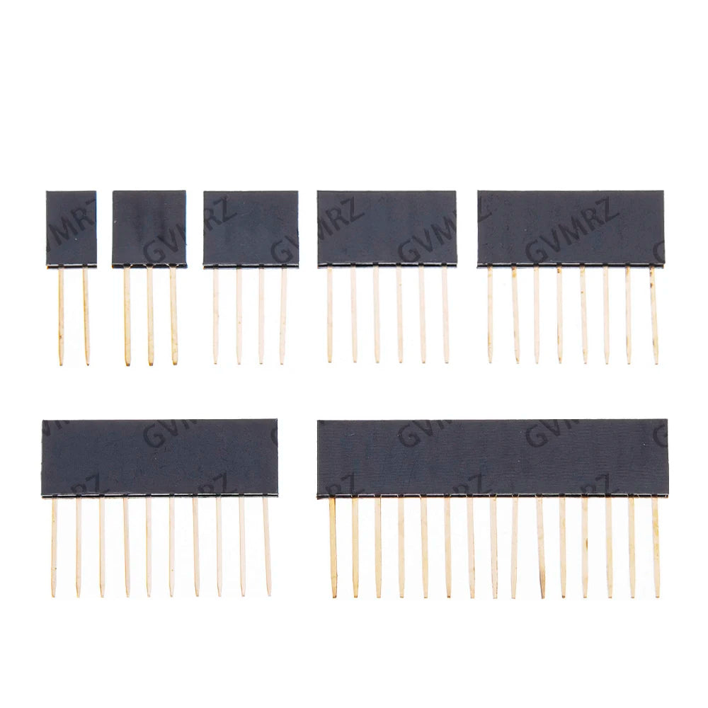 2/3/4/6/8/10/15 Pin 2.54 mm Stackable Long Legs Femal Header For Arduino Shield 4/6/8
