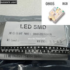 Self-flashing 0805 RGB SMD LED, Fast/Slow Flashing ,Red-Green-Blue,IC Control 7-Color Lamp Beads 2.0*1.2MM