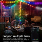USB 5V Smart RGB-IC Fairy Light String Christmas Lights Decorations Lamp Garland WS2812 Bluetooth APP&Remote Control Addressable
