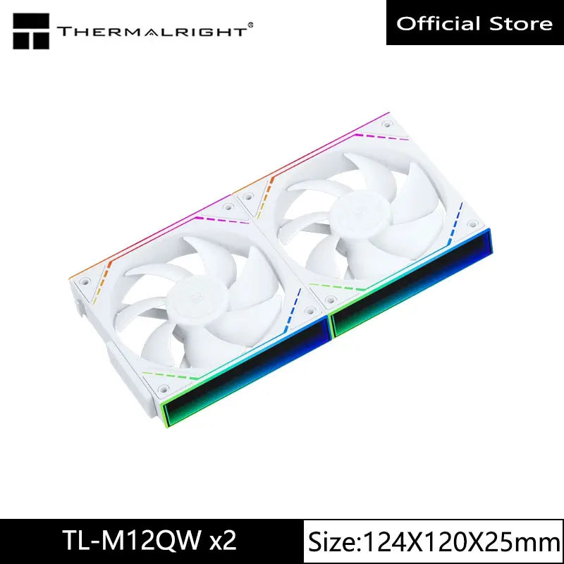 Thermalright TL-M12Q  Computer case cooling fan, wireless splicing/infinity frame/high performance fan