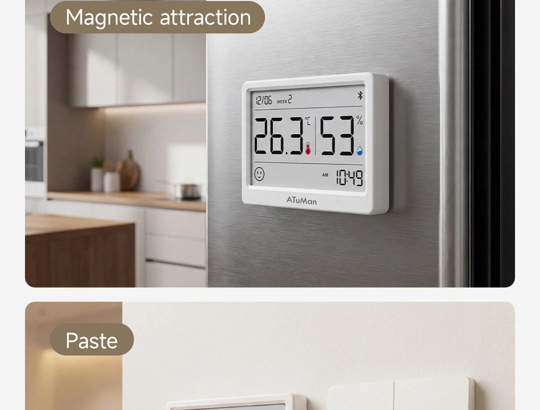DUKA TH2 E-ink Smart Hygrometer Thermometer Home Indoor Temperature Humidity Meter Sensor Gauge Weather Station Mijia Home APP