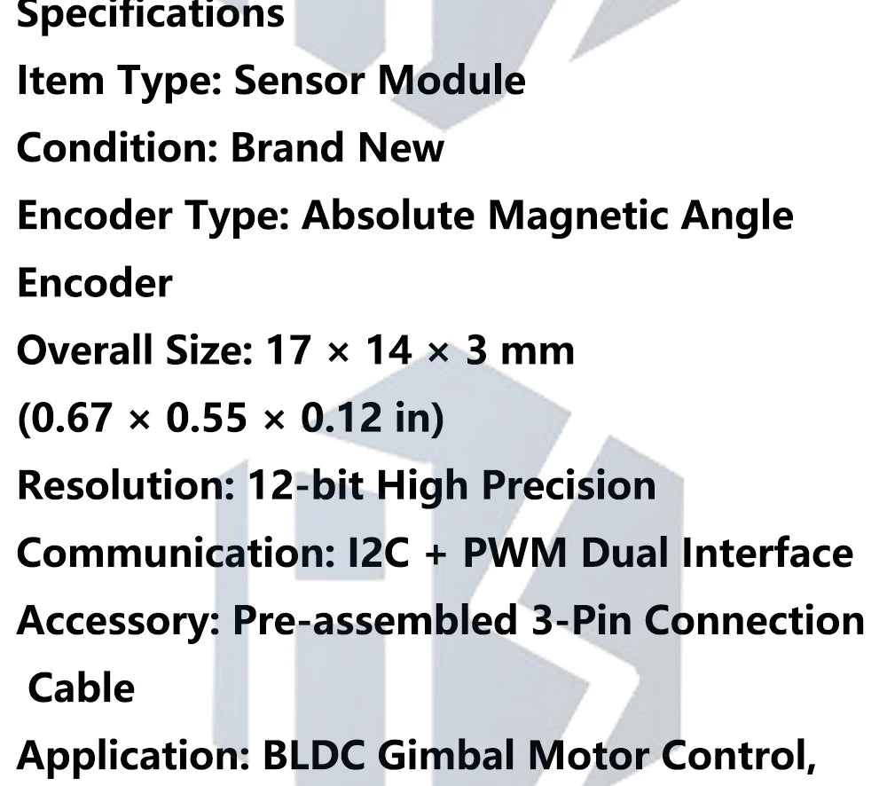 AS5600 Encoder PWM/I2C Interface Accuracy 12bit Brushless Motor AS5600 Magnetic Encoder with Wire
