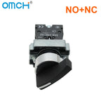 OMCH Button Switch Self Reset SKB2 Small Mushroom Head Emergency Stop 22mm Knob Key Start Inching Power On