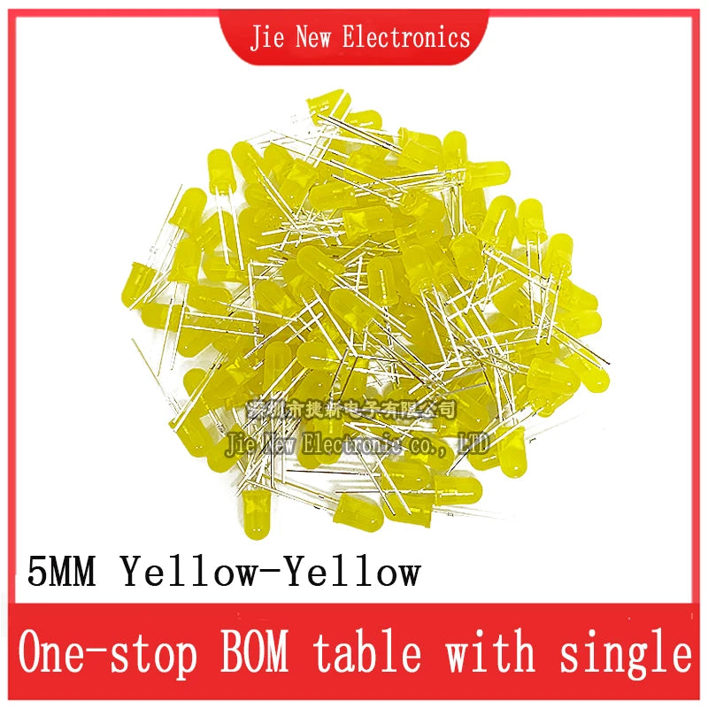 3mm 5mm LED Diode Assorted Kit White Green Red Blue Yellow Orange F3 F5 Leds Light Emitting Diodes Electronic Kit