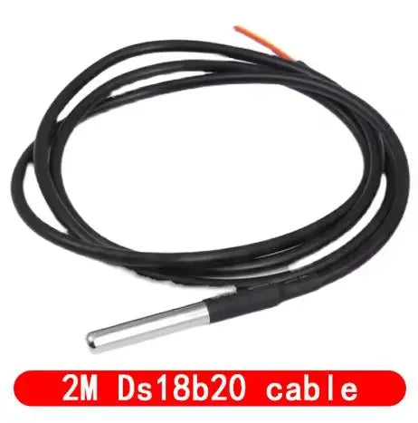 DS18B20 Temperature Sensor Module Kit Waterproof 100CM Digital Sensor Cable Stainless Steel Probe Terminal Adapter For Arduino