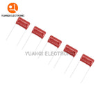 50PCS/LOT 10NF-3.3UF CBB Capacitor Assortment Kit 400V 10NF - 3.3UF 10values Metallized Polyester Film Capacitors KIT DIY