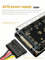 10 Port 5V 3PIN ARGB Fan Hub SATA Powered RGB Splitter for PC Case Addressable RGB Fan Light Strip