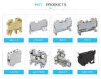 10Pcs UK5N Screw Wire Connector 4mm Cable 4mm² Feed-through Connection 12AWG Plug Electrical Mount DIN Rail Terminal Block UK 5N