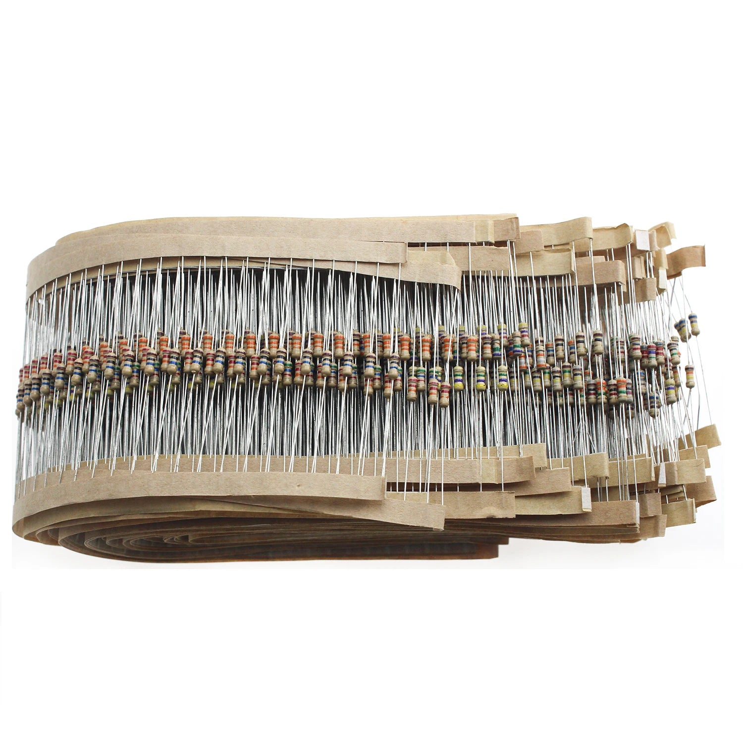2500pcs Resistor Kit, 1/4W 5% Tolerance Carbon Film Resistors 1 Ohm-10M Ohm 50 Types 10R 39R 680R 56K 470K 3.3M 4.7M Ohm
