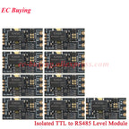 10Pcs/1pc Isolated TTL to RS485 Level Board Module Serial Automatic Reverse High Speed 2Mbps Half-duplex Communication Isolation