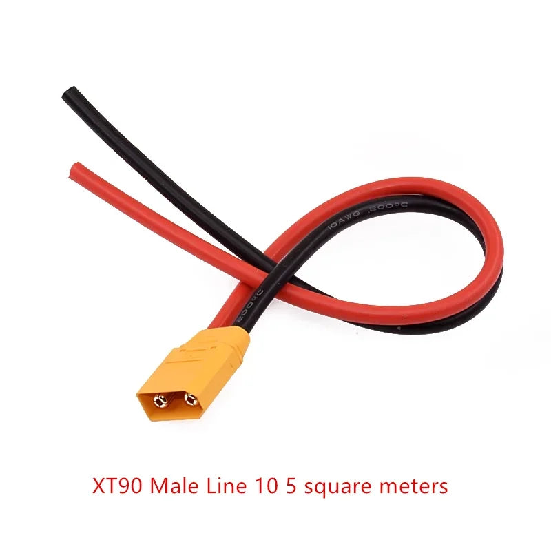 RC Battery Charger 18 AWG 16AWG 12AWG 10AWG XT60 XT90 EC5 Plug Male Female Extension Cable Wire Connector 10CM/20CM/30CM