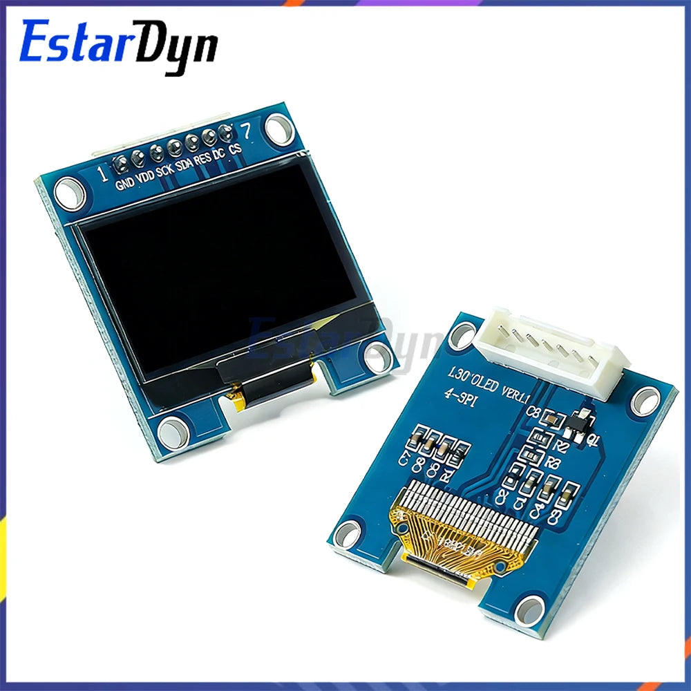 1.3 inch OLED RoHS Module 2.54mm Connecting Terminals SPI/IIC I2C Communicate White/Blue Color 128X64 1.3" OLED