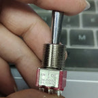 1pc SH T8013-Z1 12mm ON-OFF-ON SPDT DPDT 3/6Pin 2/3Position Maintained Toggle Switch Large Long Handle 3A 250VAC/5A 125VAC