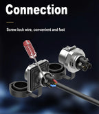 EW-LP16 IP68 Waterproof 20A 600V AC 2Pin 3Pin Crimping Quick Connection Power Aviation Connector Male Plug Female Socket Panel