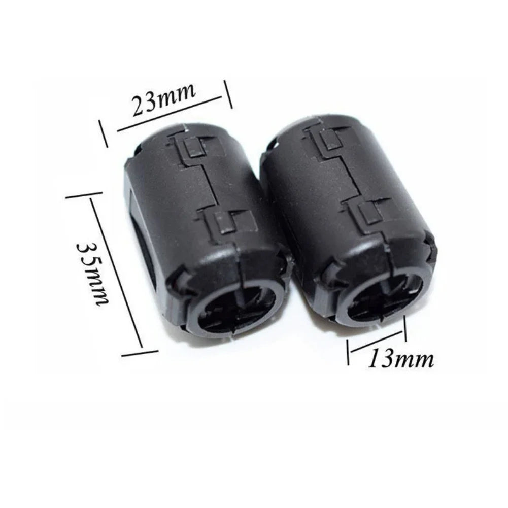 24PCS Ferrite Beads Snap-on Ferrite Choke Core Kit For RFI Filters USB/Audio/Power Cable Noise Reduction (3.5-13mm)