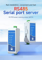 RS485 to RJ45 Ethernet Serial Sever Rail Industrial Standard AC/DC/POE Data Transmission Transceiver CDEBYTE Serial Sever