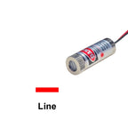 650nm 5mW Line/Cross/Dot RED Laser Module Head Adjustable Beam 3-5V 12MM Glass Lens Focusable Diode Head Industrial Class
