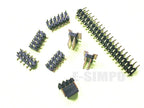 10pcs 2.0mm Pitch 2X40P SMD Double Row 1X40P Single Row Gold-plated Cuttable Breakable Pcb Male Pin Header Connector