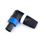 2/4/8Pcs 4Pins L-Shaped XLR Plug 90 Degree Plug Ohm Connector for Audio Speaker Speakon Led Powercon Adapter Amplifier