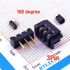 5 Pairs Pitch 2.5 mm 2 3 4 5 6 7 8 9 10 11 Positions Female Blade Socket Male Header Battery Connector Right Angle Straight