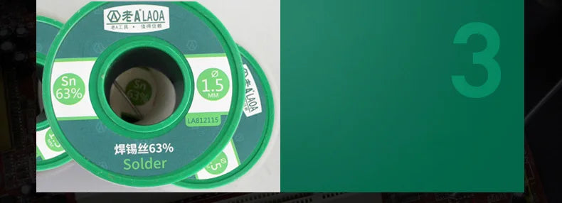 LAOA No Clean Solder Wire 63 Percent Purity High Quality Welding Tool for Electronics DIY and Repair 1mm 400g Roll