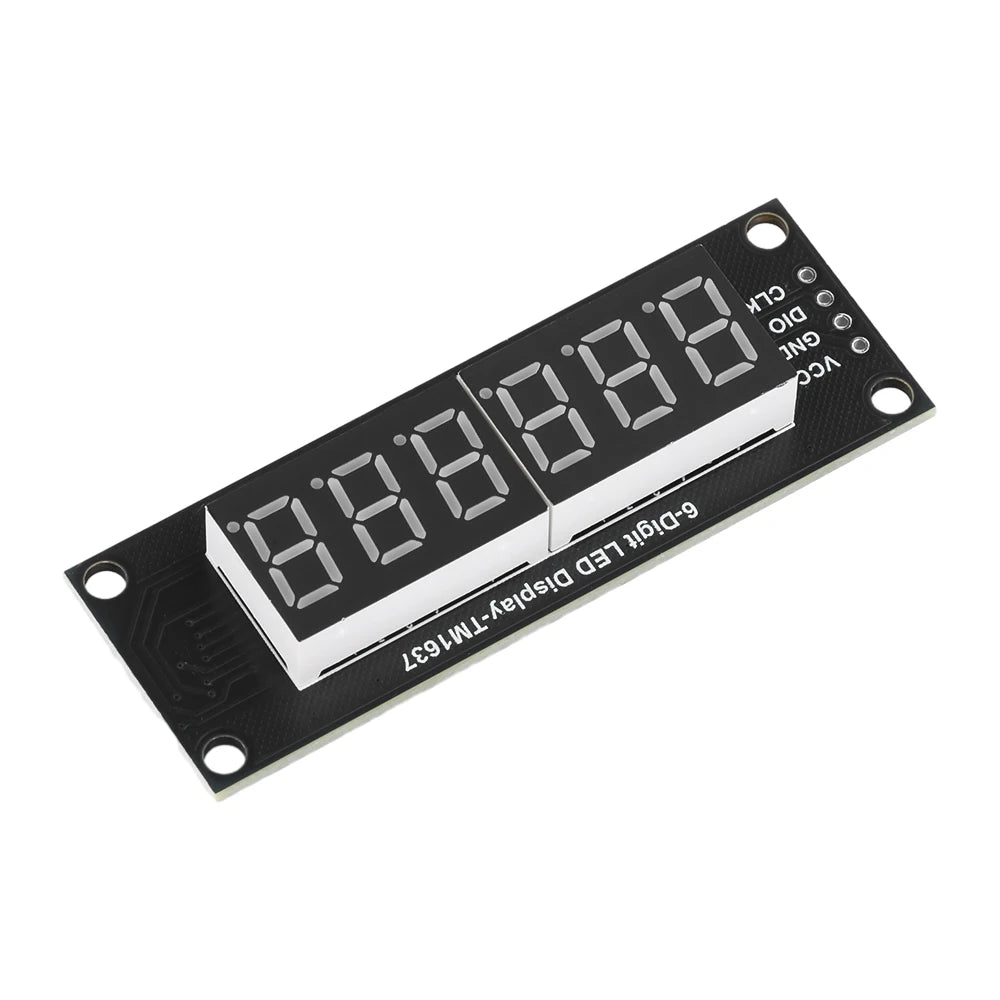 0.36 Inch 4 Bits 6-Digit LED Digital Display Tube Module 5V 7 Segments TM1637 0.36" Anode Tube Decimal Display Module