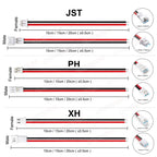 SM XH PH 2.54mm 1.25mm JST Connector Cable for 2 Pin Balance Adapter XH2.54 2.54 1.25 2Pin 2P Battery Male Female Connect Plug