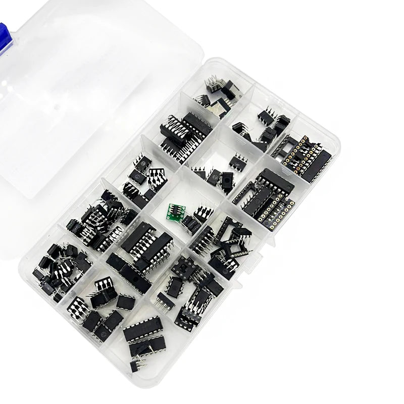 XL IC Chip Assortment 150pcs Oscillator PC817 NE555 LM358 LM324 LM393 TDA2030 NE5532 IC Chip Sorting Operational Amplifier