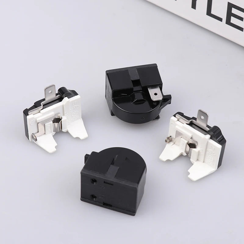 *Refrigerator Compressor PTC Start Relay Refrigerator Starter Overload Protector 1/2 Pin 15 Ohm 1/6H Replacement Protector