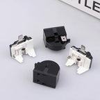 *Refrigerator Compressor PTC Start Relay Refrigerator Starter Overload Protector 1/2 Pin 15 Ohm 1/6H Replacement Protector