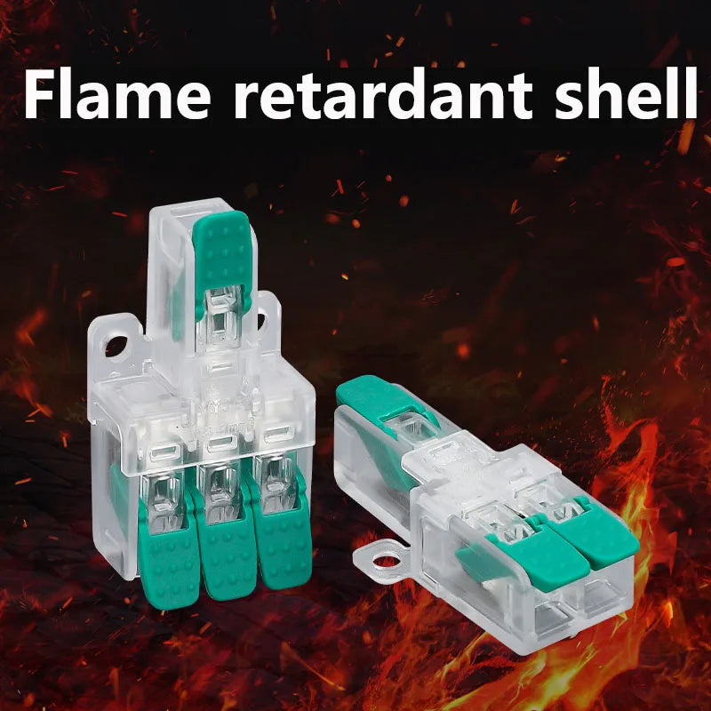 Quick Wiring Terminal Push-in Wire Connector Splitter Mini Universal High power Butt Terminal Block Led Light 1 in Multiple Out