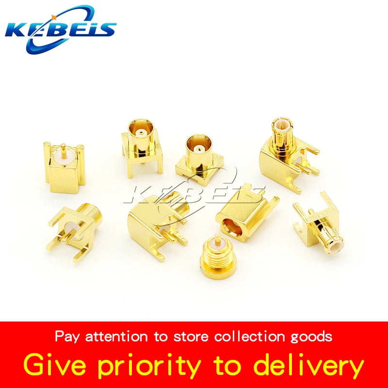 5PCS MCX-KE MCX-JE MCX-KWE MMCX-KE MMCX-JE MMCX-KWE MCX MMCX Male Female Socket PCB Board Socket Right Angle 90 Degree Connector