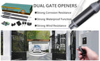 200kg-300kg Swing Gate Linear Actuator Motors Kit with Push Button Photocell Alarm Lamp (GSM Module Keypad Optional)