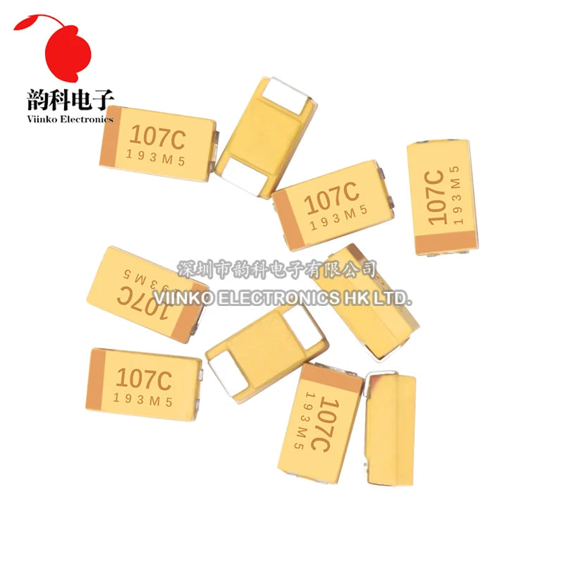 10pcs A B C D Case Tantalum Capacitor 6V 10V 16V 25V 35V 50V 0.1UF 1UF 2.2UF 4.7UF 10UF 22UF 33UF 47UF 100UF 220UF 330UF 470UF