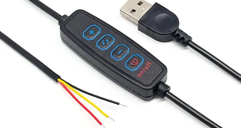 0.5-5M USB 5V LED Dual Color Strip Light Kit 120 LEDs/M 3000K 4000K 6000K CCT Flexible Tape Bar Lamp 4-Key 2M Dimmer Controller