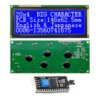 20x4 2004 Big Large Size Character  Lcd Display I2C IIC Blue White Green Size 146x62.5mm 5v LC2042 WH2004L AC204B  SBS02004A0