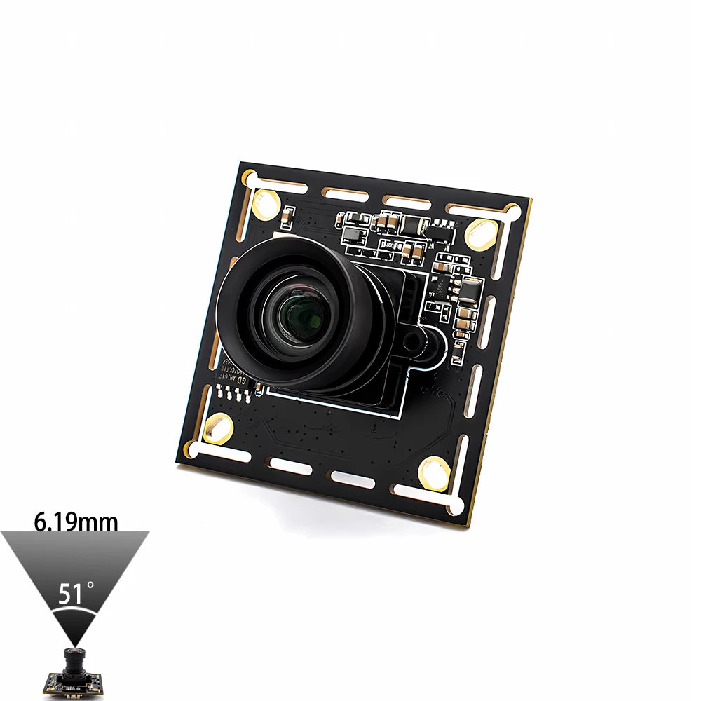 1080P 90FPS Global Shutter USB Camera, High Speed Web Camera with M12 No Distortion Lens, Plug Play for Machine Vision Security