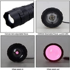 WINDFIRE 940nm IR LED Flashlight, Infrared Flashlight Light, Zoomable Infrared Torch for Hunting, Charger, Pressure Switch - Us