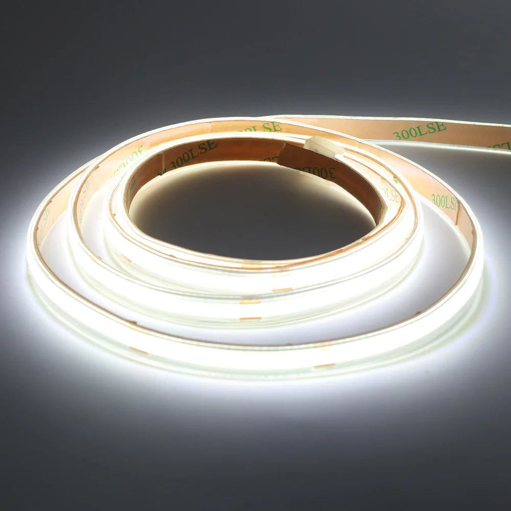 12V 24V Waterproof COB LED Strip Light 3000K 4000K 6000K IP67 Flexible Led Tape 480LEDs/m 5m 10m 20m 0.5m 1m 2m Linear Lighting