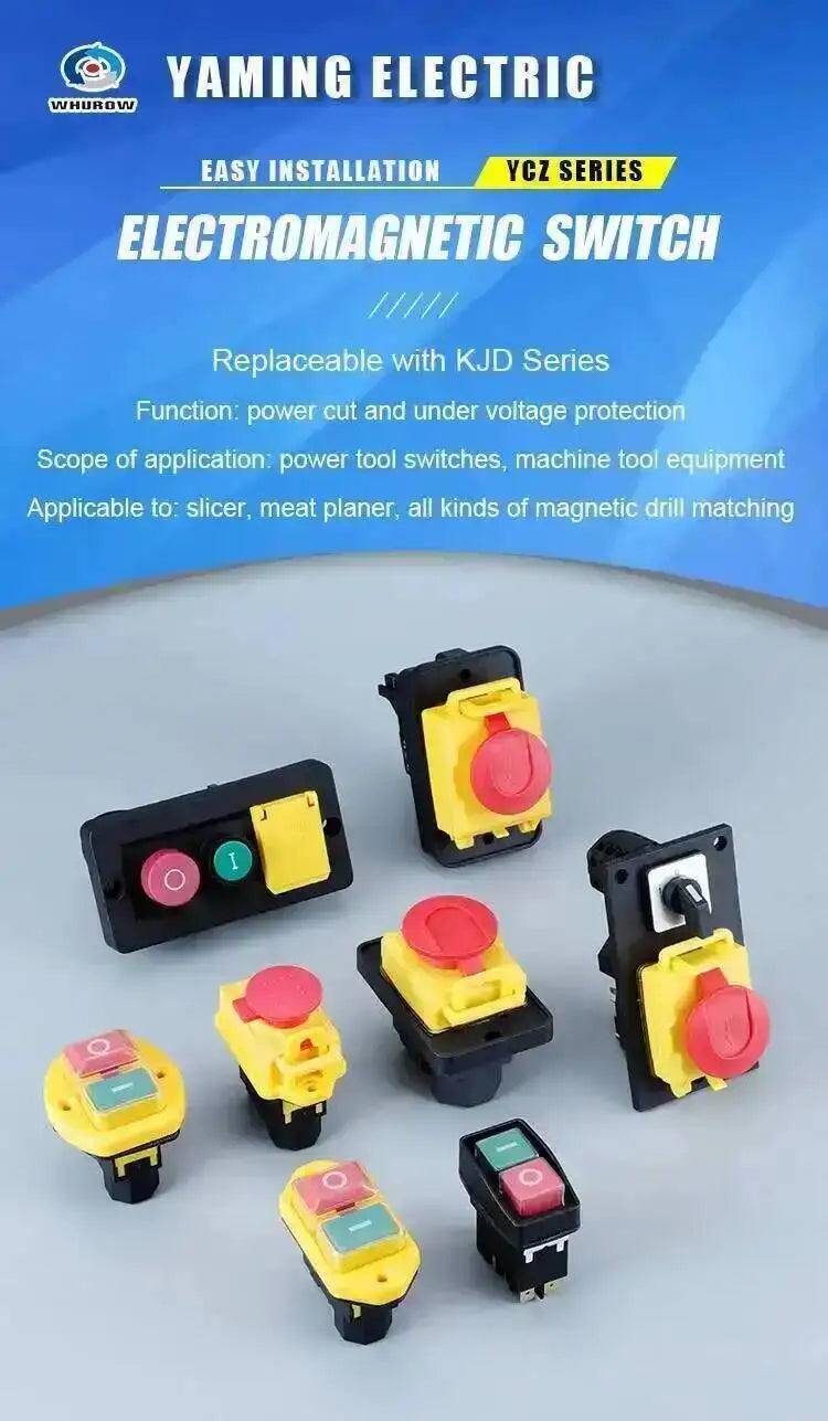 YCZ3-C Electromagnetic Switch 4/5 Pins On Off 2 Position Momentary Reset Push Button With Cover IP55 Waterproof Emergency Stop