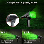 4pcs Solar Spotlight Outdoor Garden Wall Lamp for Tree Street Decor IP65 Waterproof LED Green Landscape Countyard Solar Light