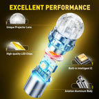 AUXITO 1156 BA15S P21W LED Canbus T20 W21/5W 7443 DRL P21/5W BAY15D 1157 T15 W16W T10 W5W LED Bulbs Reverse Stop Signal Lights
