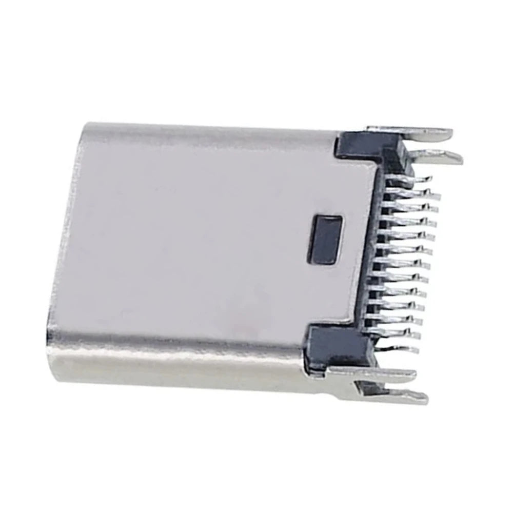 10pcs USB 3.1 Splint Interface TYPE-C Male Head 24Pin Female Seat Positive and Negative Plug High-speed Socket USB C Power Jack