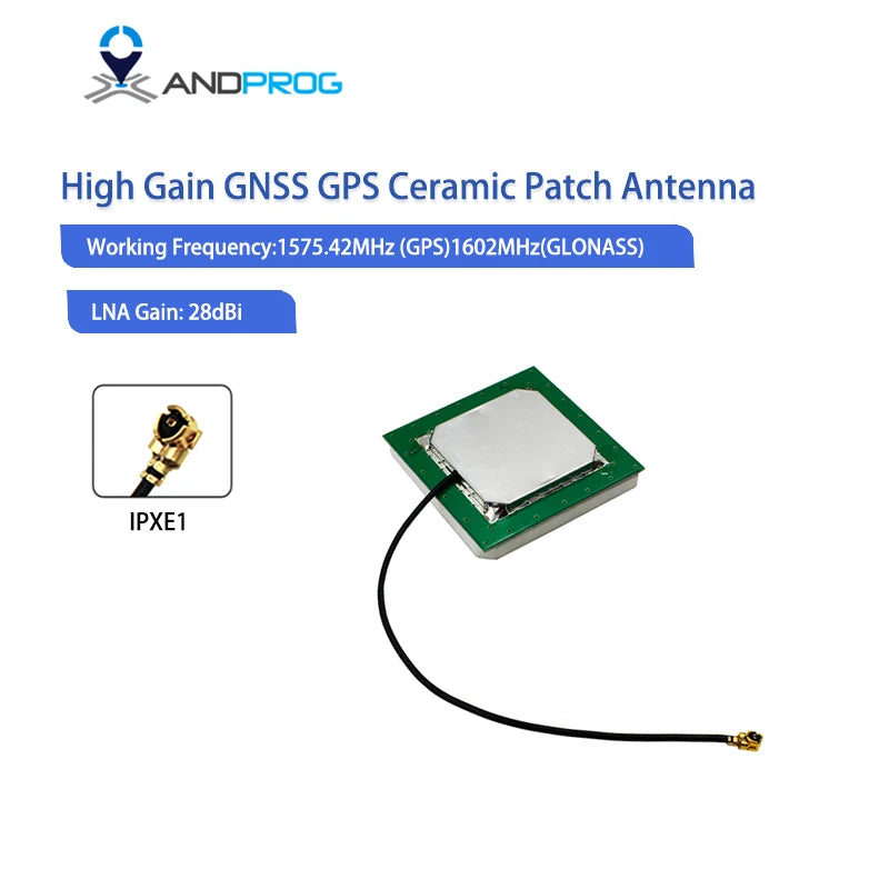 28dBi Ceramic Internal Patch Active GPS GLONASS Dual Antenna
