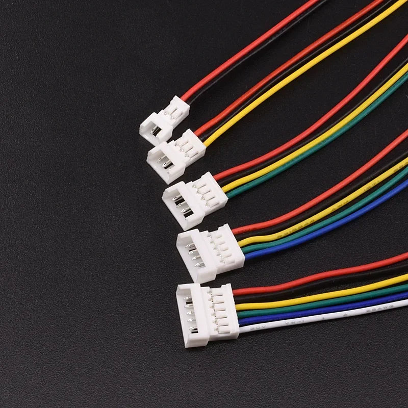 10Pcs JST 1.25 Male Female Wire Connector Pitch 1.25mm 2P 3P 4P 5P 6P 7P 8P 9P 10P 11P 12Pin Plug Jack Terminal Cable 10 20 30CM