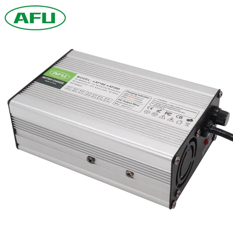 16.8V 10A Charger 4S 14.8V Li-ion Lipo Battery Pack Charger With Cooling Fan Smart Charge Auto-Stop