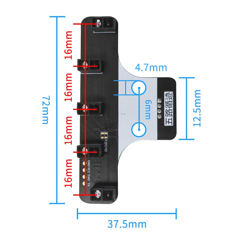 5-way Black And White Line Identification Sensor Module Tracking Intelligent Car Infrared Sensor Tcrt5000