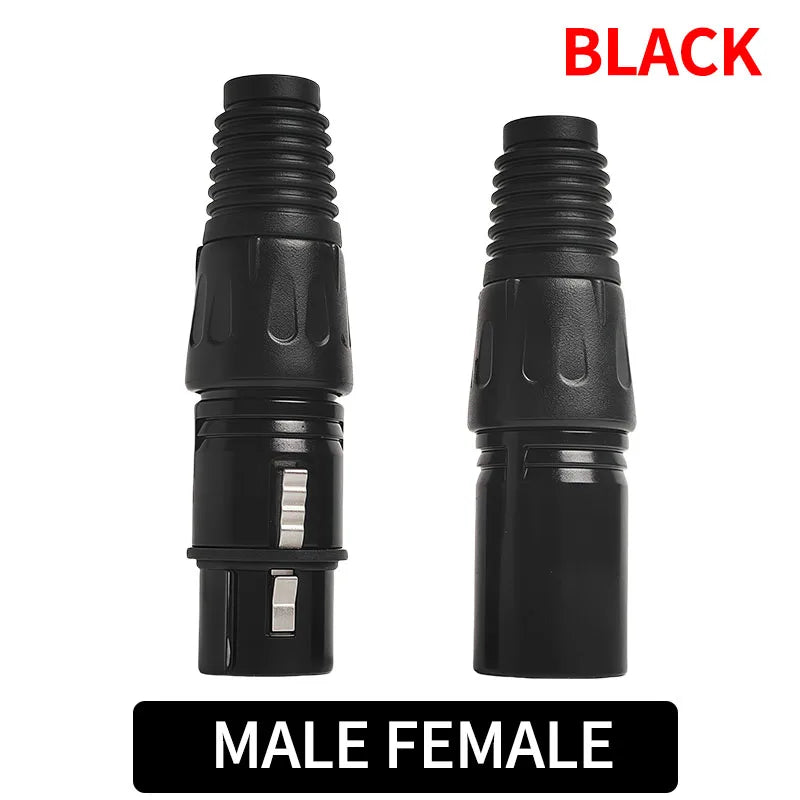 4/10/20pcs MIC Snake Plug Male Female Microphone Cable Connector XLR 3 Pin Wire Connector