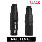 4/10/20pcs MIC Snake Plug Male Female Microphone Cable Connector XLR 3 Pin Wire Connector