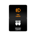 Car Push Switch Dual ON OFF Button Led Bar Roof Lights Fog Spot Driving Lights Button For Toyota 4Runner Hilux RAV4 Prado Camry